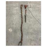 Iron Chain With A Hook,Hitch Pin & Clevis Fastener