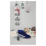 Stockings, Snowman Hanger, Ceramic Woodland
