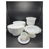 Milk Glass Dishes
