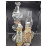 Glass Oil Lamps(2), Lamp Oil