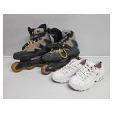 Menï¿½s Size 10 Roller Blades, Womenï¿½s Size 8.5