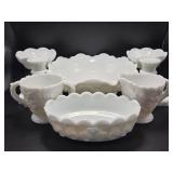 Grapevine Milk Glass Dishes