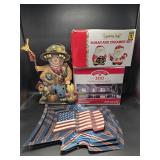 Icicle Lights, Santa Wall Plaque