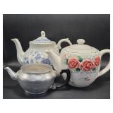 Robinson Design Group Blue and White Teapot, M