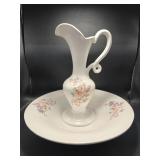 Haeger Royal Pitcher and Wash Basin