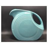 Fiesta Ware Turquoise Disk Pitcher