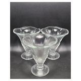Clear Glass Sundae Dishes(3)