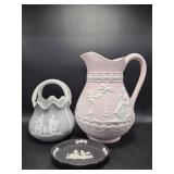 Wedgewood Jasperware Black Trinket Tray, Jasper