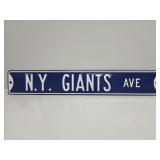 N.Y. Giants Ave Metal Sign