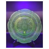 Uranium Glass Plates(4)