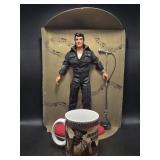 1993 Hasbro Elvis Presley "68 Special" Doll & Mug
