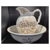 LaBelle China Washbasin and Pitcher