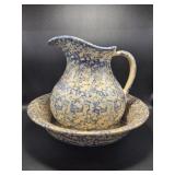 Robinson Ransbottom Pottery Blue Sponeware