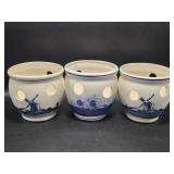 Delft Blue Bulb Planters(3)