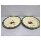 Apple Orchard Collection Ceramic Pie Dishes(2)