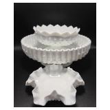 Fenton Milk Glass Candlestick Holder, Milk Glass