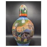Mexican Folk Art Vase with Lid