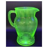 Uranium Glass Pitcher