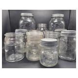 Clear Glass Ball Jars(12)