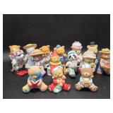 Genuine Porcelain and Bisque Bear Figurines