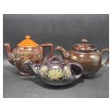 Japan Made Brown Ceramic Teapots(3)