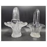 Hofbauer Cut Glass Butterfly Basket, Cut Glass