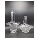 Duncan and Miller Glass Baskets(2)