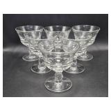 Clear Glass Sherbert Glasses(6)