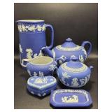 Wedgewood Jasperware Cobalt Blue Dishes