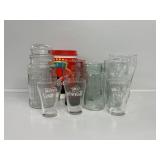 Coca-Cola Glass Drinking Glasses (8)