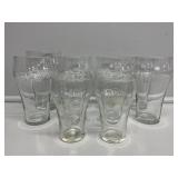 Coca-Cola Drinking Glasses Assorted Sizes