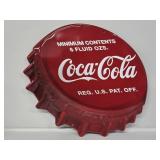 Coca-Cola Bottle Cap Tin Sign