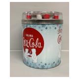 Coca-Cola Popcorn Tin w/ Checkers Set