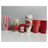 Coca-Cola Assorted Plastic Cups, Popcorn Container