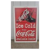 Vinyl Coca-Cola Sign