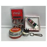 Coca-Cola Night Light, Curtain Hooks, Tin