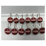 Coca-Cola Bottle Cap Shower Curtain Hooks