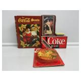 Coca-Cola Tins & Set Of 4 Coasters