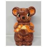 Ceramic Teddy Bear Reversible Cookie Jar