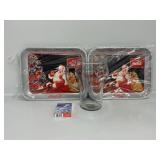 Coca-Cola Glass Pitcher, Metal Trays & Cards