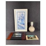 Atomic Clock, Clear Glass Decanter, Pitcher of