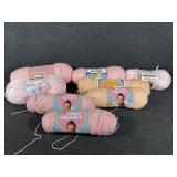 Various Brands Pink Yarn