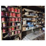 Large Wall Lot with Electrical Supplies
