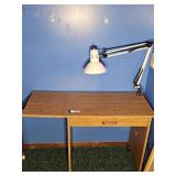 Wooden Desk with Light