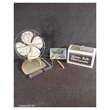 Post Cards, 35 MM Bulk Film Loader, Metal Fan