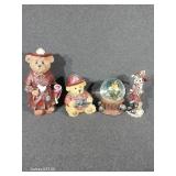 Fire Fighter Bear Figurines(4)