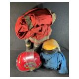 Tote of Fireproof Clothing, Jumpsuit, Boots,