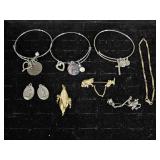 Silver Tone Bracelets(3), Gold Tone Bracelet,