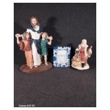 Santa Figure, Jesus Figure, Picture Frame