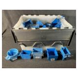 Tote Of Plastic  Electric Boxes